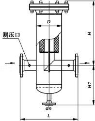 燃?xì)膺^濾器結(jié)構(gòu)示意圖