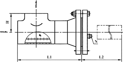加長(zhǎng)型側(cè)流式T型過(guò)濾器結(jié)構(gòu)示意圖