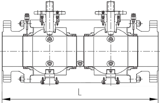 雙截?cái)嗪托狗徘蜷y結(jié)構(gòu)示意圖